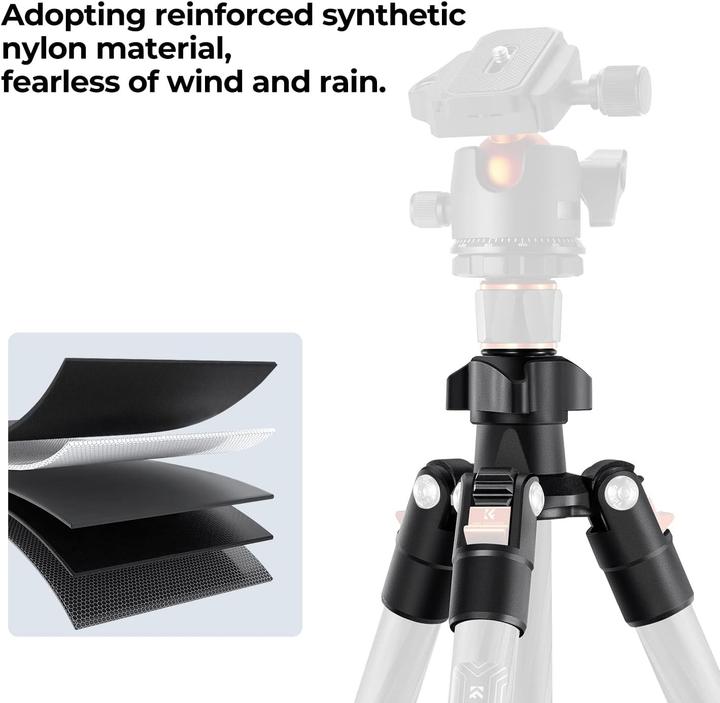 Productafbeelding K&F Concept Koolstofvezel statief (Plastic)