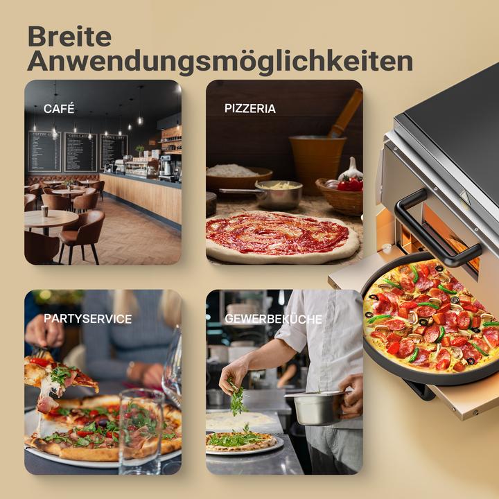 Produktbild Wiltec 2-Etagen Pizza-Backofen