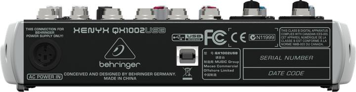 Actual product image Behringer Xenyx Qx1002usb (Studio- and Livemixer)