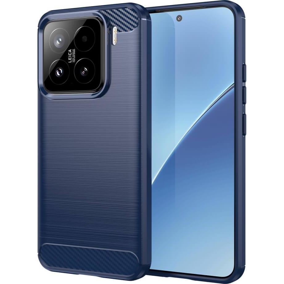 Cover-Discount Xiaomi 15 - Metall Carbon Look Hülle (Xiaomi Redmi Note 15), Smartphone Hülle, Blau