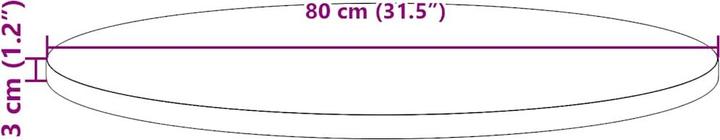 Produktbild vidaXL Gilli (Ø 80 x 3 cm)