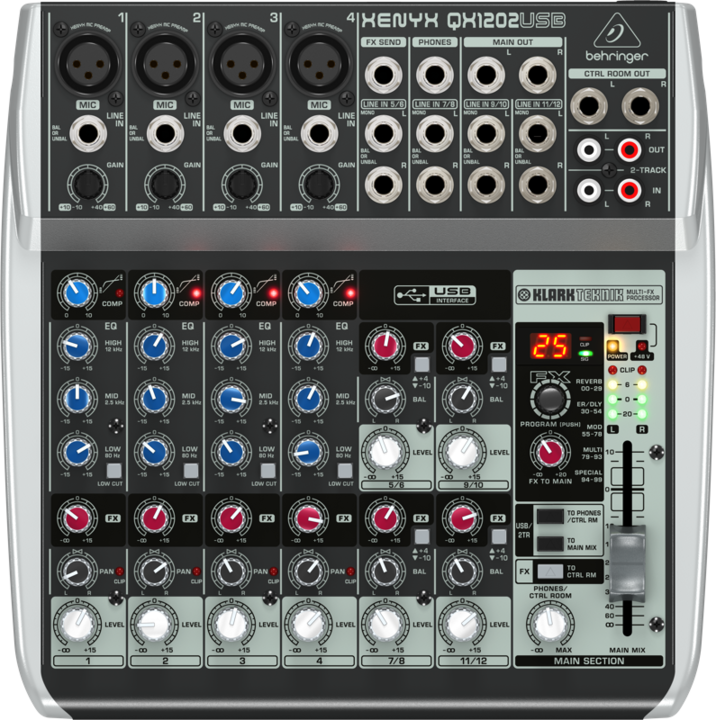 Behringer Xenyx Qx1202usb (Studio- und Livemixer)