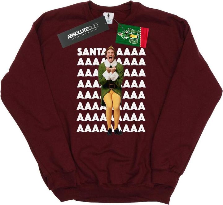 Actual product image Elf Womens/Ladies Buddy Santa Scream Sweatshirt (XL)