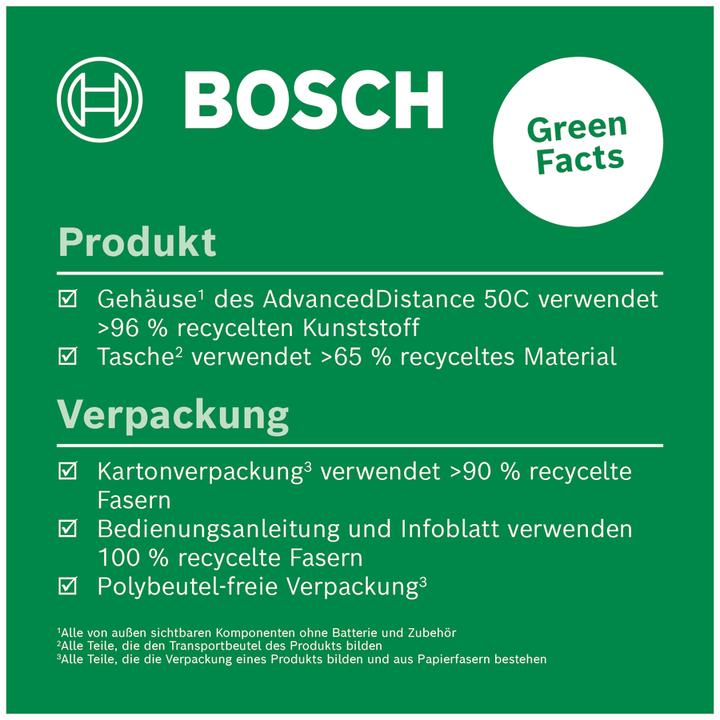 Produktbild Bosch Home & Garden AdvancedDistance 50C (50 m, 635 nm, Laserentfernungsmesser)