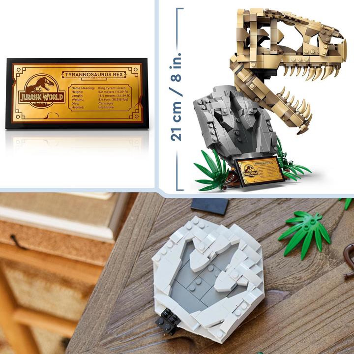 Produktbild LEGO Dinosaurier-Fossilien: T.-rex-Kopf (76964, LEGO Jurassic World)