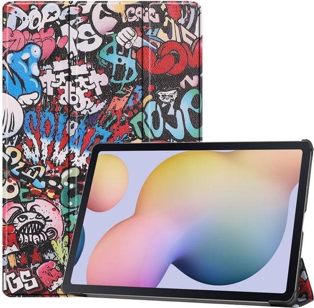 MU Style Dreifach faltbare Hülle mit Muster (Galaxy Tab S7+)