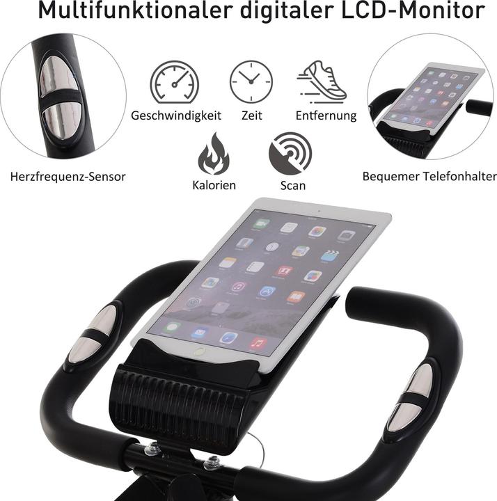 Actual product image Homcom Bike trainer with LCD display