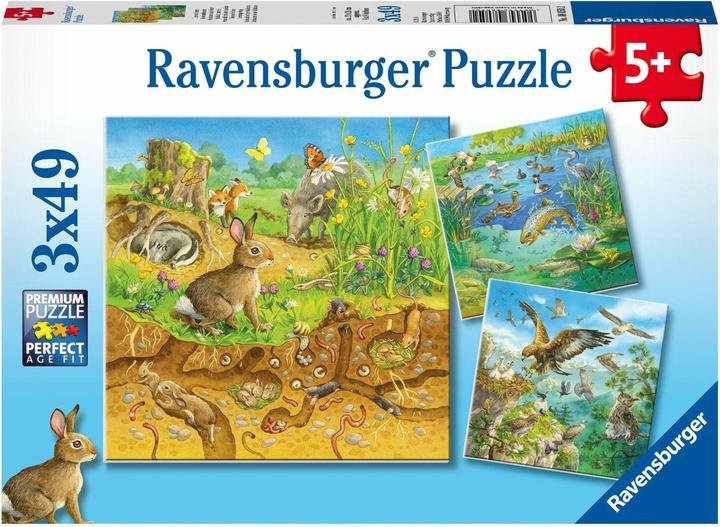 Produktbild Ravensburger Tiere in ihren Lebensräumen (49 Teile)
