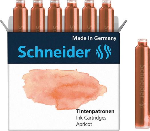 Actual product image Schneider Ink cartridge Callissima 6 pieces, Apricot (6 Piece, Orange)