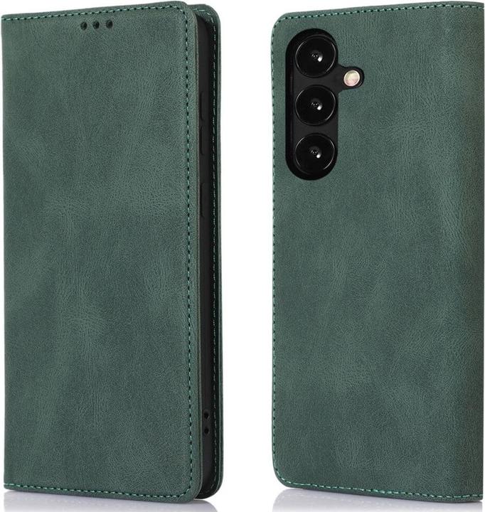 Produktbild Cover-Discount Galaxy A25 5G - Vintage Flip Case Hülle grün (Samsung Galaxy A25 5G)