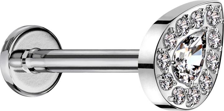 Immagine prodotto Star Piercing Asta micro labret in argento con filettatura interna da 0,8 mm (Titanio, senza ottone)