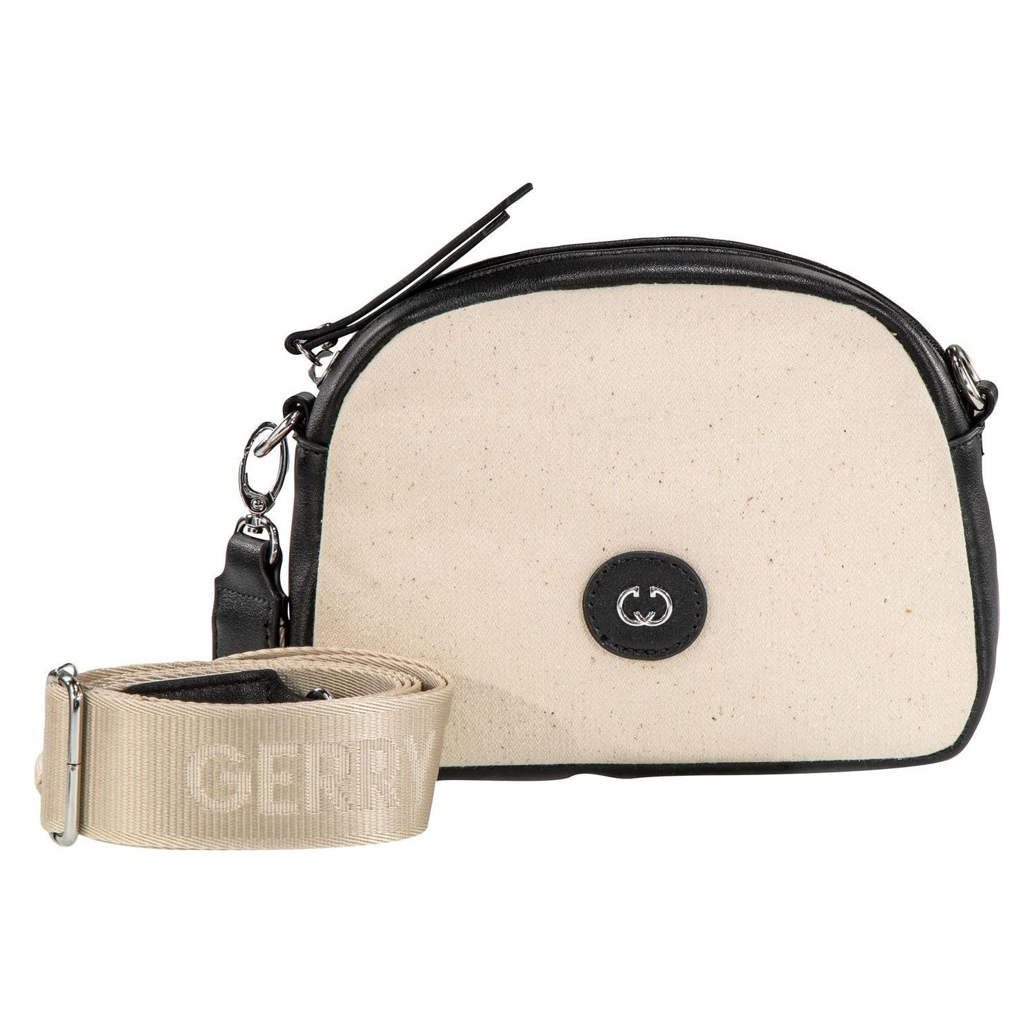 Gerry Weber, Damen, Handtasche, Sunny Day Shoulderbag, Schwarz, Beige