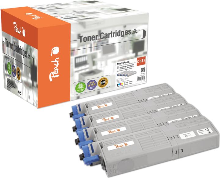 Actual product image Peach 46490404 / 46490403 / 46490402 / 46490401 (M, C, Y, FC)