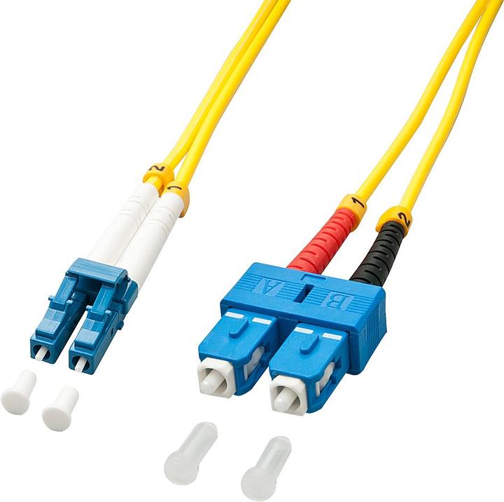 Lindy LWL-Duplexkabel LC/SC OS2 20m 9/125, Singlemode (20 m)