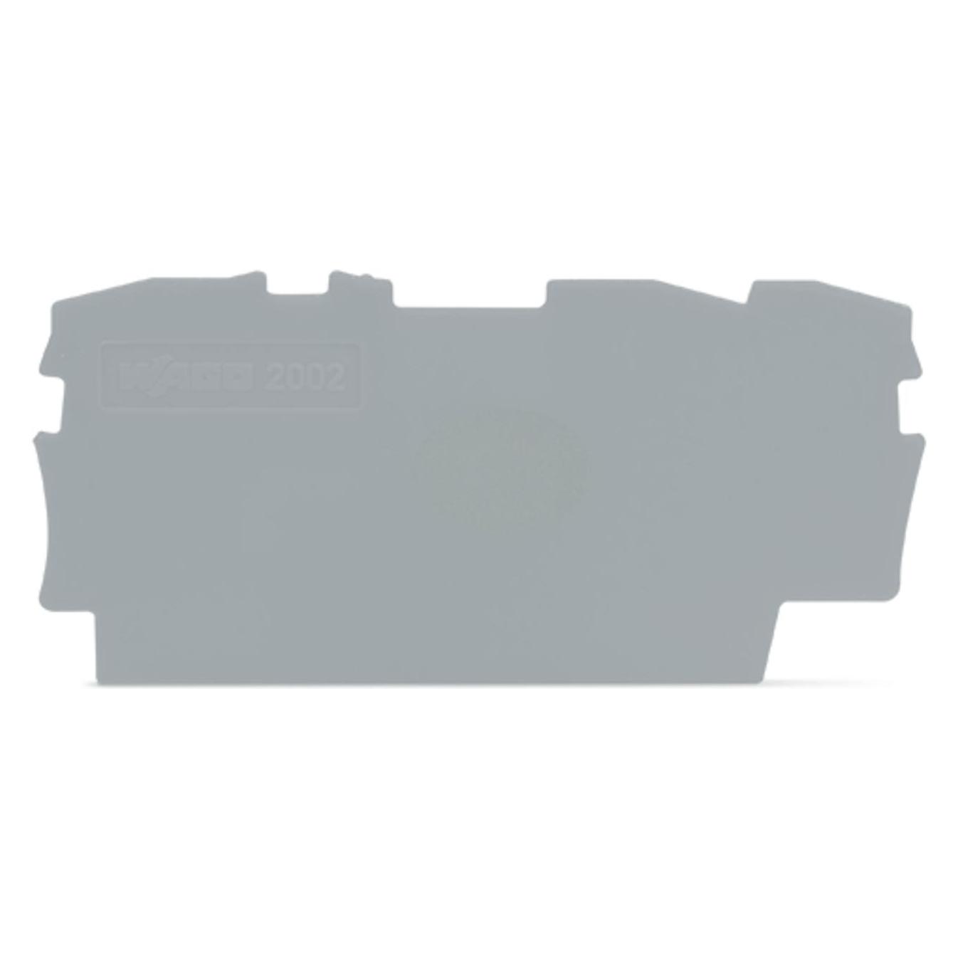 Wago Grigio End Plate For Terminals 3 X 2,5 Mm2 Grey (Vari), Accessori Di Elettronica + Alloggiamento,