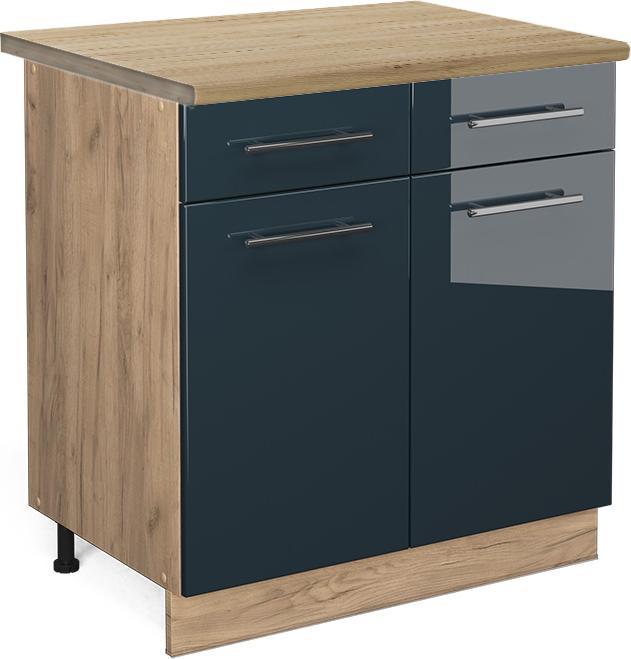 Blue, Dark blue high gloss, Gold power oak