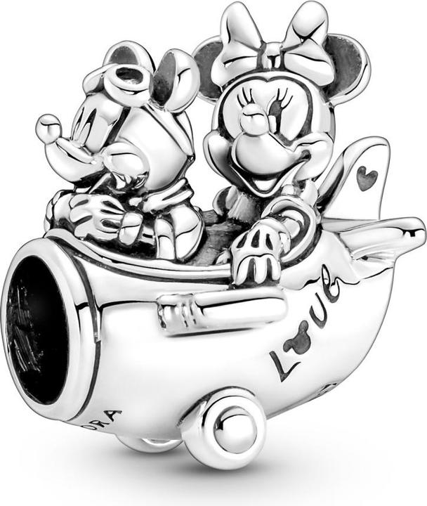 Image du produit Pandora Charm Disney Mickey Mouse & Minnie Mouse avion (Argent sterling 925)