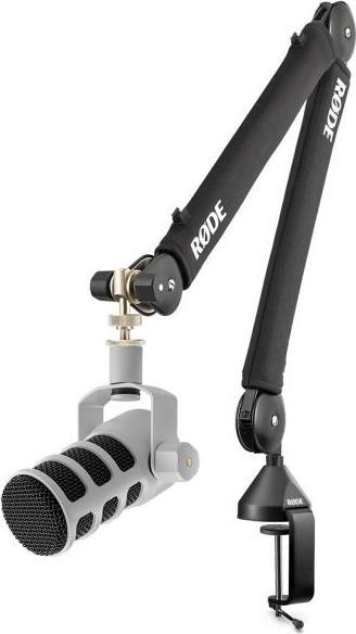 Podmic USB Weiss USB-C zu USB-C Kabel 3m Schaumstoff-Popschutz PSA-1+ Gelenkarm-Stativ keepdrum XLR-Kabel