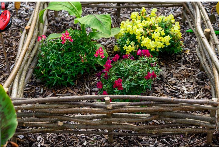 Actual product image Dobar Hazelnut bed edging set of 4 (100 cm)
