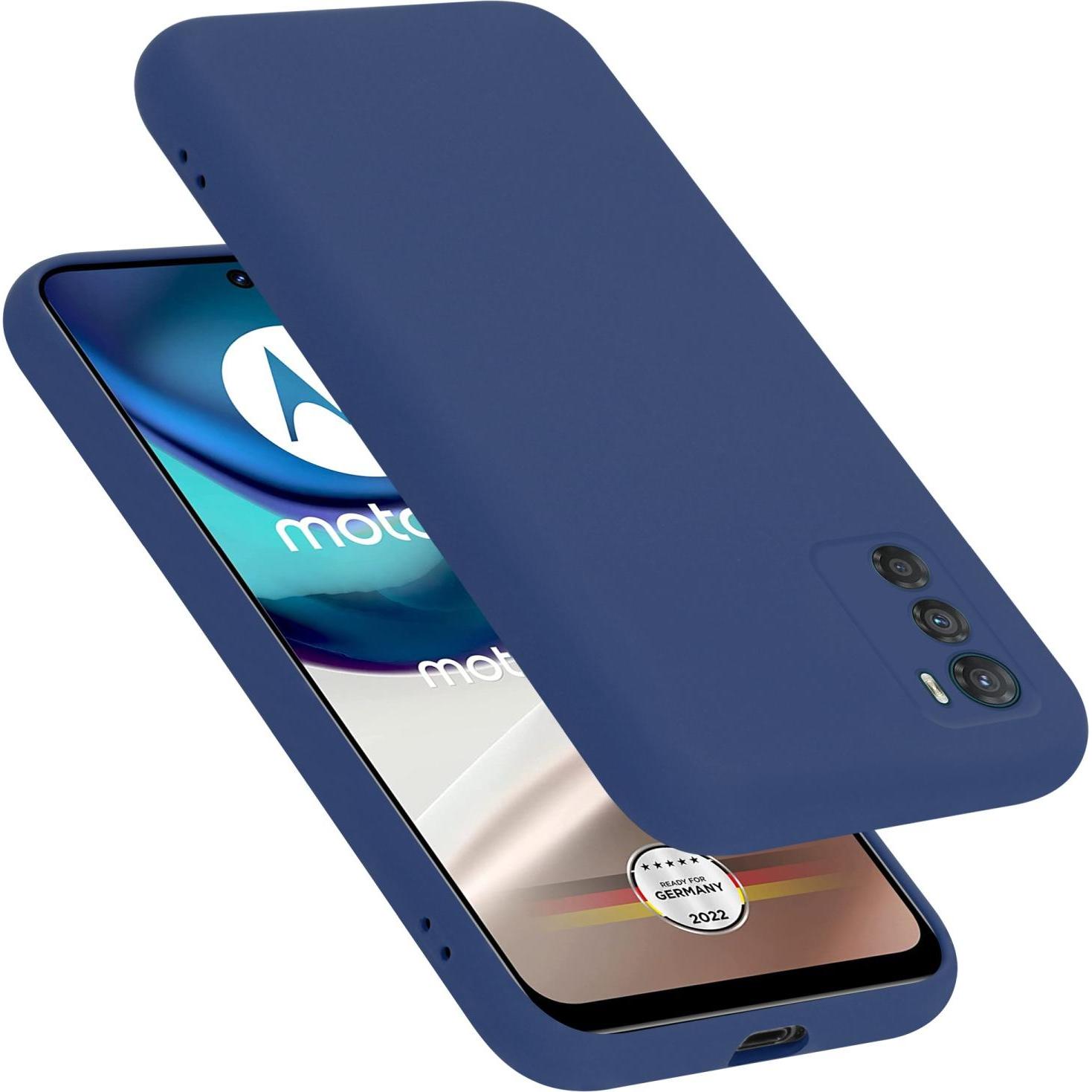 Thumbnail - Cadorabo TPU Liquid Silicone Case Hülle für Motorola MOTO G42 (Motorola Moto G42), Smartphone Hülle, Blau