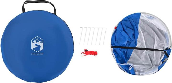 Produktbild VidaXL Strandzelt 2 Personen Pop-Up Wasserdicht (Strandzelt + Strandmuschel, 1.30 kg, 2 Personen)