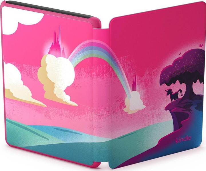 Actual product image Amazon Kindle Kids 2022 eReader with 300 ppi, 16GB, Space Whale (6", 16 GB, Pink)
