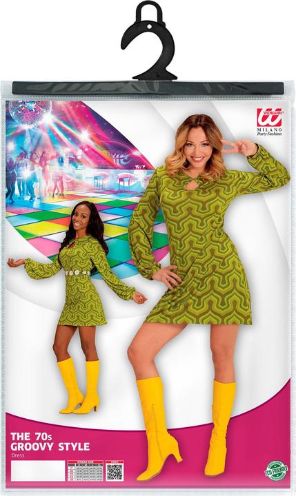 Produktbild Widmann Kostüm Groovy Retro Kleid (M)
