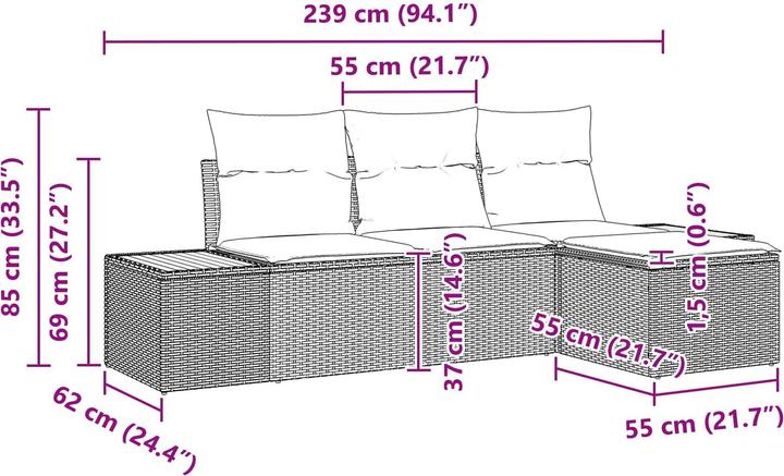 Produktbild vidaXL Leona