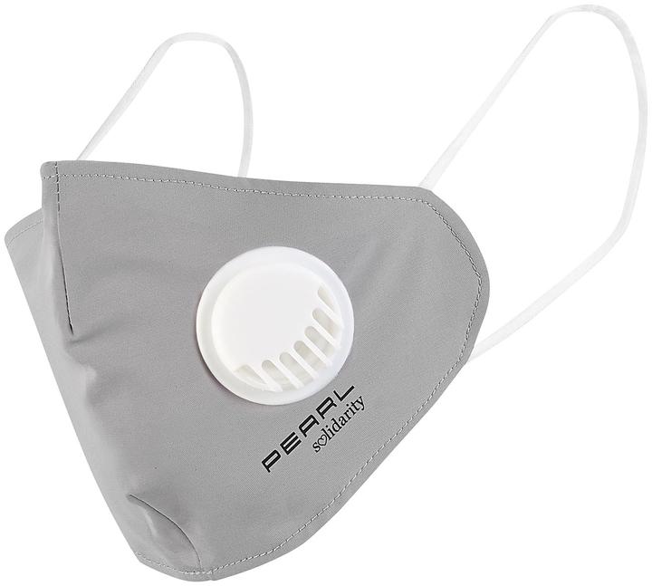 Actual product image Pearl Mouth-nose fabric mask with valve (1 x)