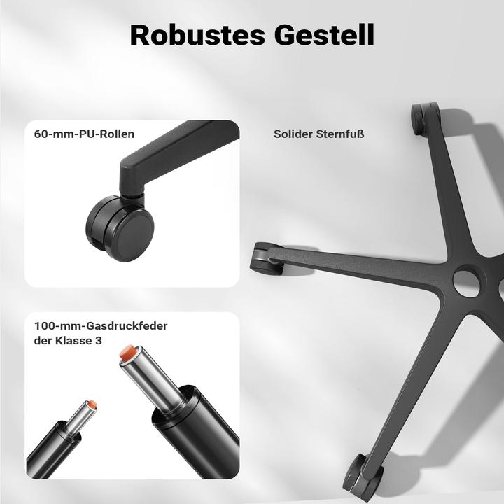 Immagine prodotto Wiltec Sedia da ufficio ergonomica