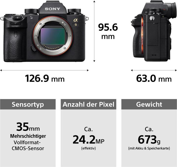 Produktbild Sony Alpha 9 Body (24 Mpx, Vollformat)