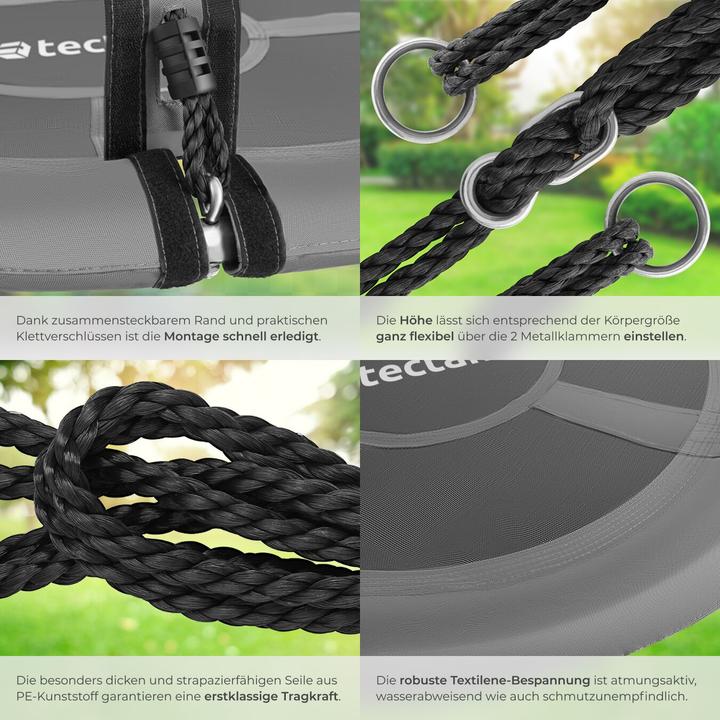 Image du produit tectake Swayer Nest Swing, hauteur réglable, 300 kg