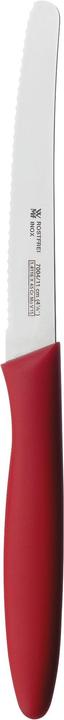 Produktbild WMF Brotzeitmesser Brötchenmesser Frühstücksmesser 23cm Wellenschliff rot (11 cm)