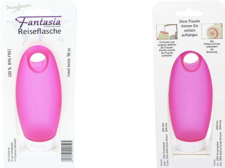 Immagine prodotto Bottiglia in silicone per 98 ml di contenuto, rosa