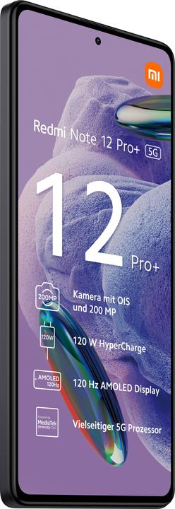 Image du produit Xiaomi Redmi Note 12 Pro+ (256 Go, Midnight Black, 6.67", Double SIM, 5G)