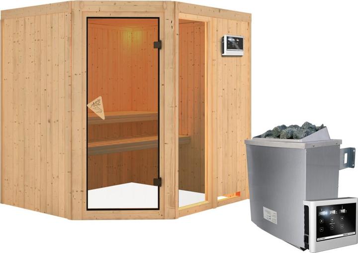 Actual product image Karibu Fiona 2 without roof rim (9 KW external control)