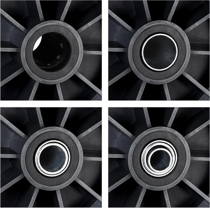 Actual product image Relaxdays Wheelbarrow Wheel 4., Solid Rubber