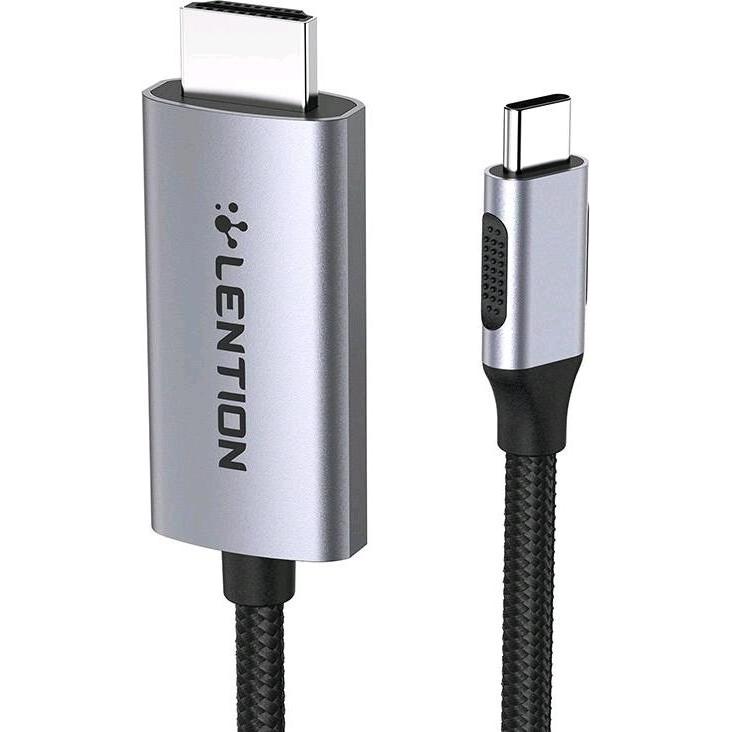 Lention USB-C to 4K60Hz HDMI cable, (gray) (3 m, USB Typ C), Video Kabel