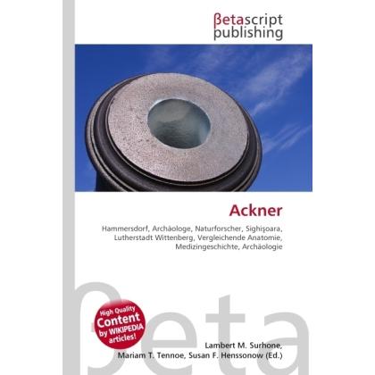 Ackner, Fachbücher von Lambert M. Surhone, Miriam T. Timpledon, Susan F. Marseken