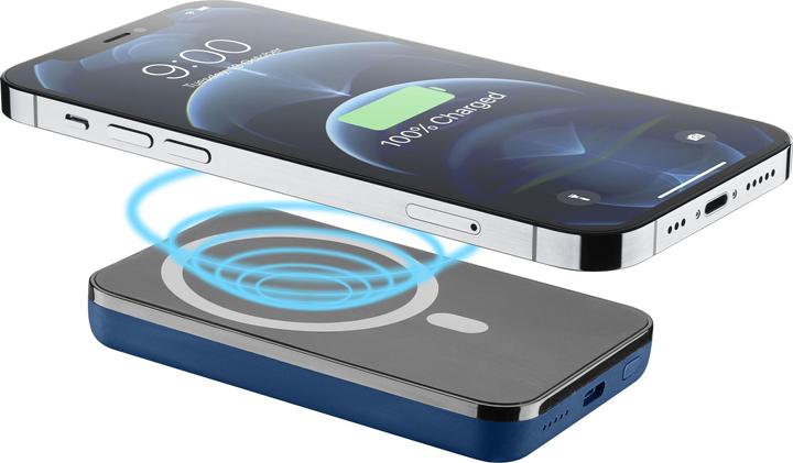 Produktbild Cellularline MagSafe Wireless Power Bank MAG 5000 BLUE (5000 mAh, 10 W, 19.25 Wh)