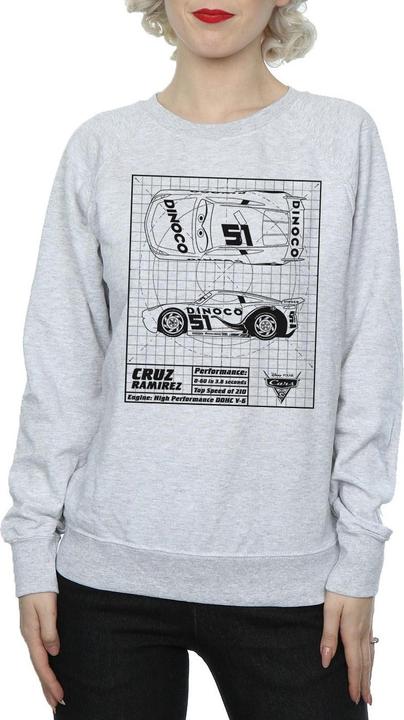 Produktbild Disney Cars Cruz Ramirez Blueprint Sweatshirt (L)