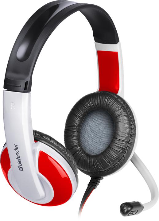 Actual product image Defender Warhead G-120 Headset Wired Head-band Gaming Black, Red, White (Cable)