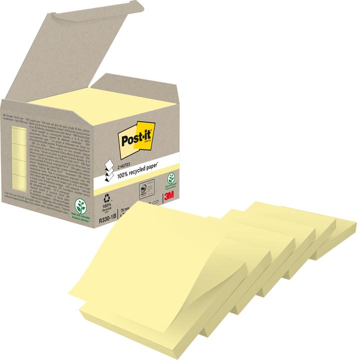 Actual product image Post-it Recycling Z-Notes (76 x 76 mm)