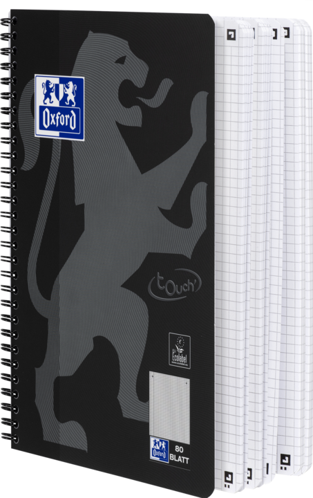 Actual product image Oxford College notebook (B5, Checked, Hardcover)