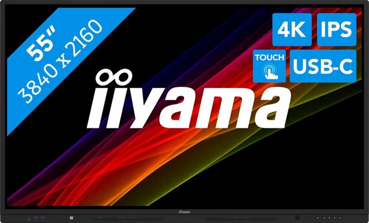 Produktbild iiyama 138.8cm(55") TE5513A-B1AG 16:9 HDMI+2xUSB-C+DP (Speditionsversand) (3840 x 2160 Pixel, 54.60")