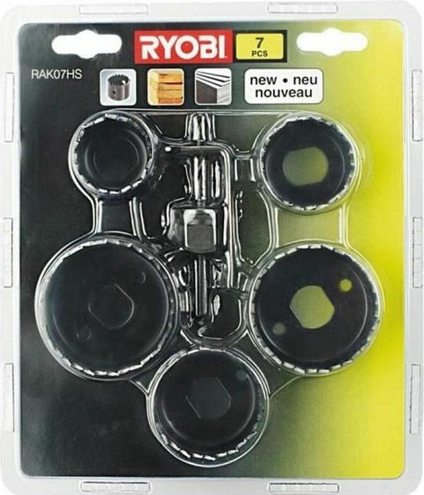 Produktbild Ryobi 119292 Lochsägen-Set 7-tlg. (63 Millimeter, 55 Millimeter, 68 Millimeter, 50 Millimeter, 54 Millimeter, 58 Millimeter)