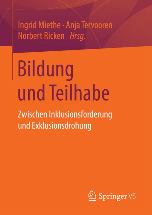 Produktbild Bildung und Teilhabe (Deutsch, Anja Tervooren, Ingrid Miethe, Norbert Ricken, 2017)