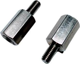 Productafbeelding RS PRO Afstandhouder: M4 x M4, lengte 37mm, roestvrij staal, buiten/binnen, zeskant M4, 7mm