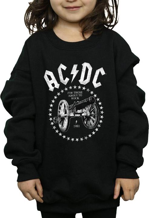 Produktbild AC/DC We Salute You Cannon Sweatshirt Mädchen (152, 158)