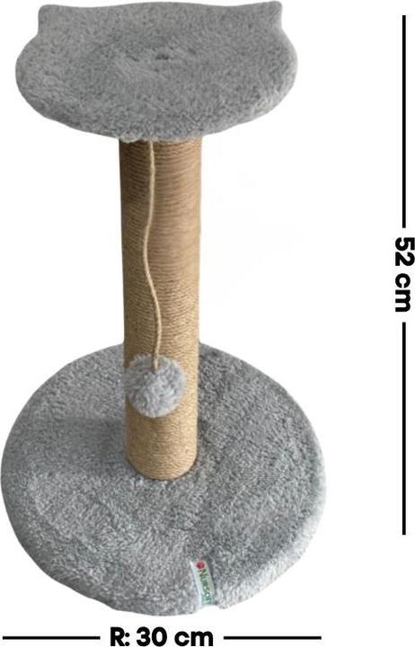 Immagine prodotto Paws & Whiskers Miene Cat Scratching Board (42 cm, Grigio)